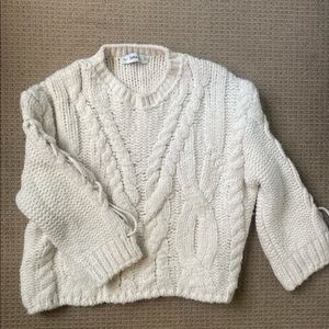 Trendy Zara knit chunky sweater.